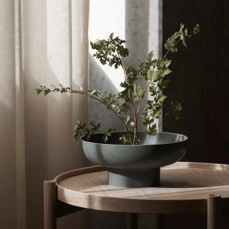 Miyabi Japanese Ikebana Ceramic Vase, Bowl