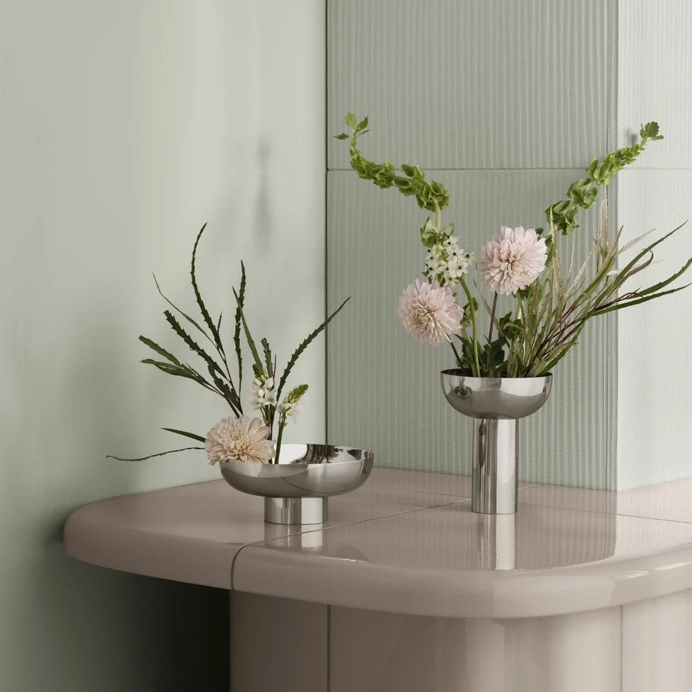 Miyabi Vase, Stainless Steel